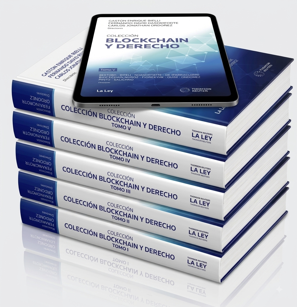 Colección Completa Blockchain y Derecho, 5 Tomos - portada