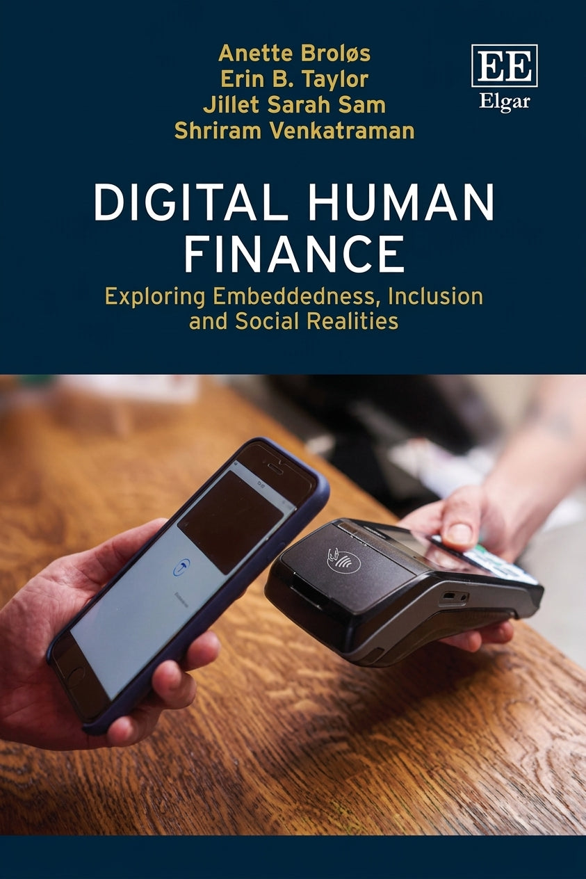 Book cover of "Digital Human Finance" by Anette Broløs, Erin B. Taylor, Jillet Sarah Sam, and Shriram Venkatraman.