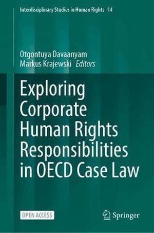 Exploring Corporate Human Rights Responsibilities in OECD Case Law - CLNZ Books 