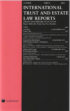 International Trust and Estate Law Reports - Annual Subscription - CLNZ Books 