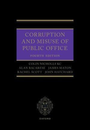 Corruption and Misuse of Public Office 4th ed - CLNZ Books 