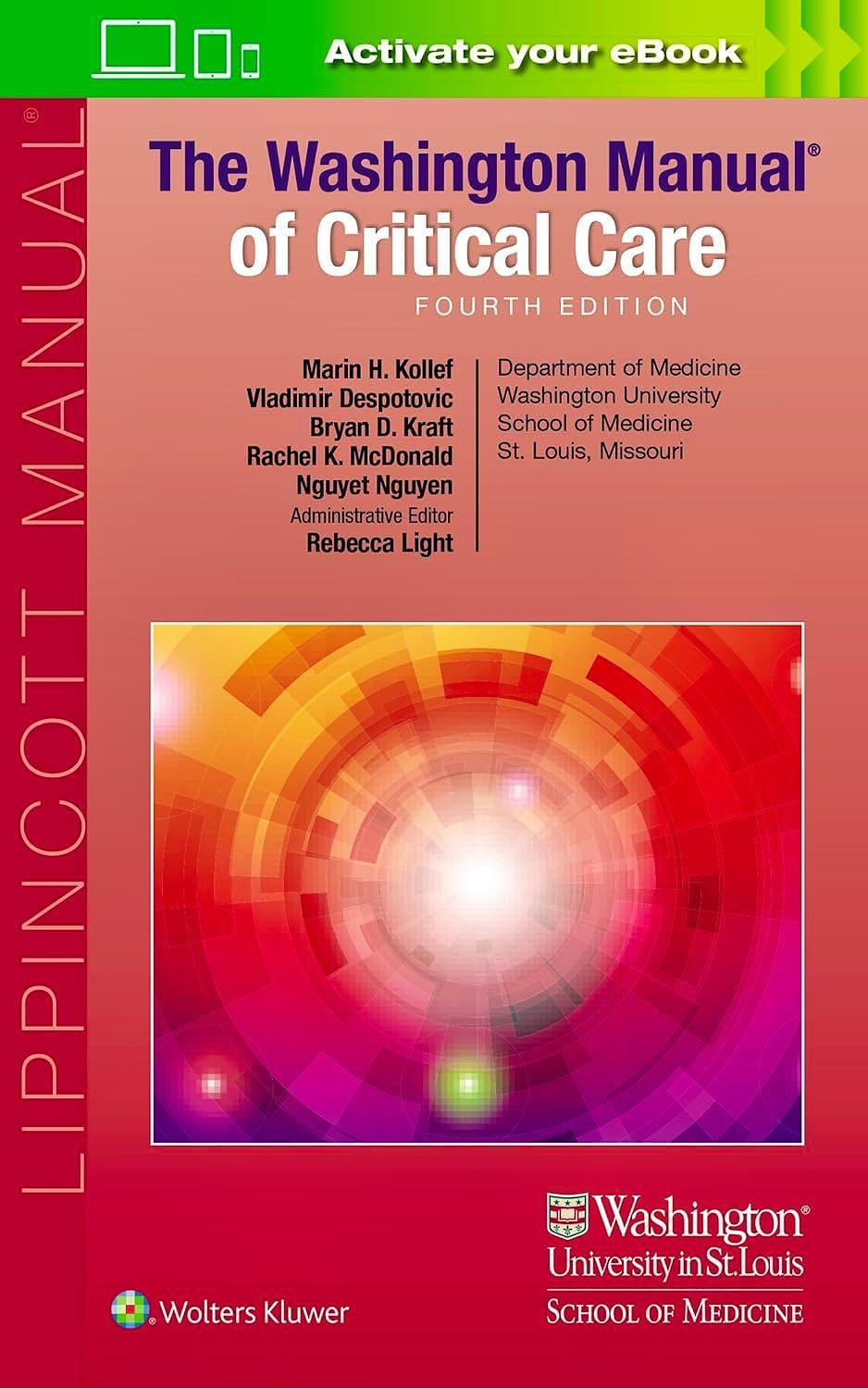 The WASHINGTON Manual of Critical Care. 4° Edition - CLNZ Books 