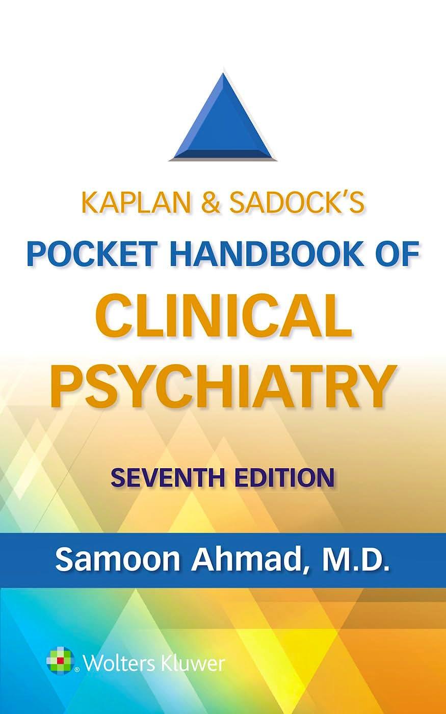 KAPLAN & SADOCK’s Pocket Handbook of Clinical Psychiatry (E-BOOK)