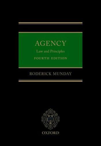Agency: Law and Principles 4th ed - CLNZ Books 