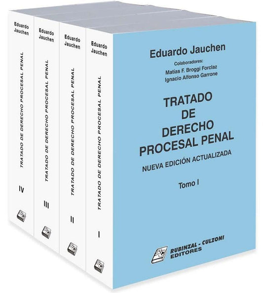 Tratado de Derecho Procesal Penal. 4 tomos - CLNZ Books 